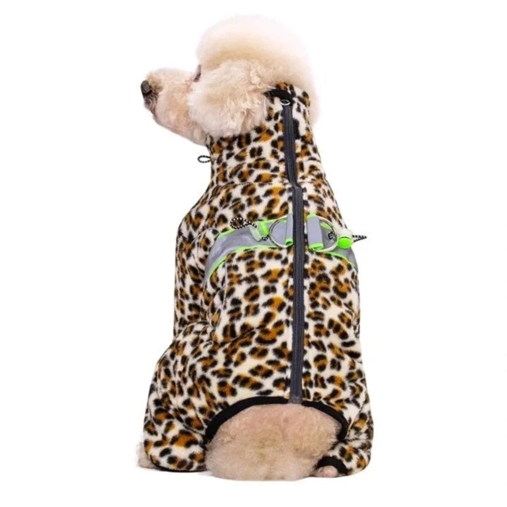 AITOLI Dog Coats for Small Dogs, Polar Fleece Dog Pajamas Bodysuit for Small‎
